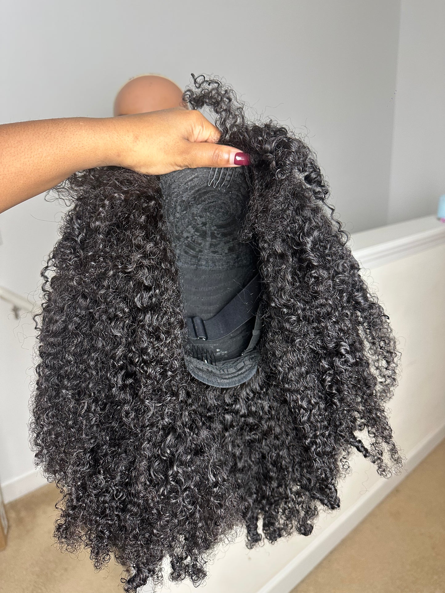 Afro Kinky curly bang wig
